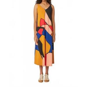 NEW SKFK martina midi dress in patches